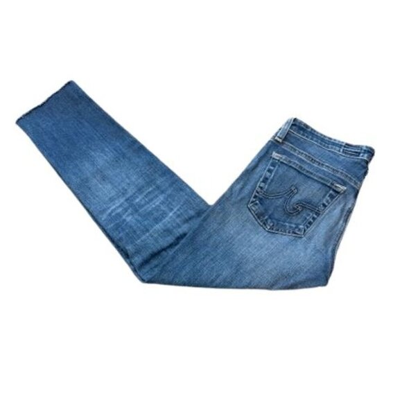 Ag Adriano Goldschmied Denim - Adriano Goldschmied Cigarette Ankle Denim Jeans in Pasadena Blue – Size 26